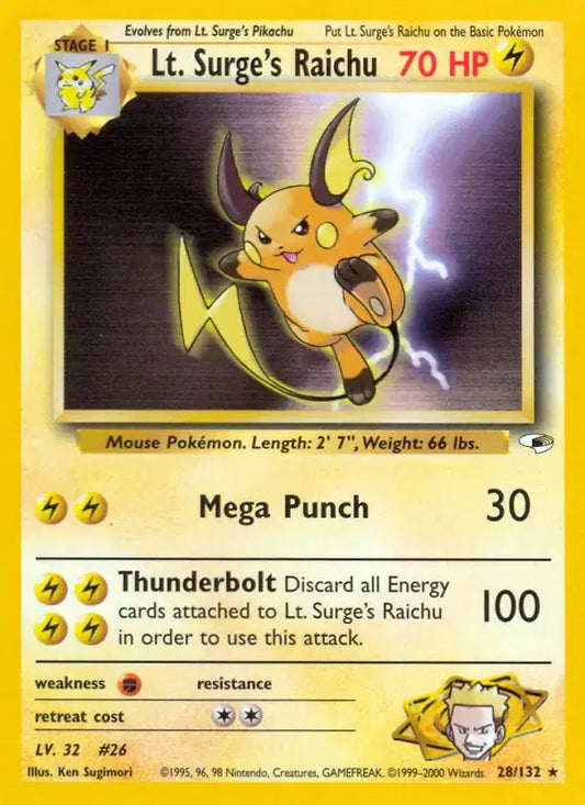 #028 Lt.Surge's Raichu