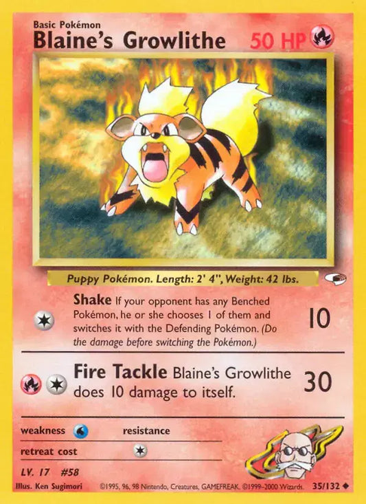 #035 Blaine's Growlithe