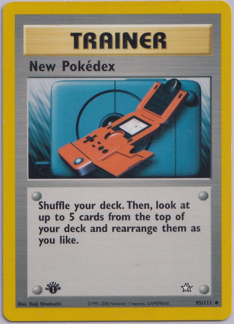 #095 New Pokedex NEO 1st ED LP