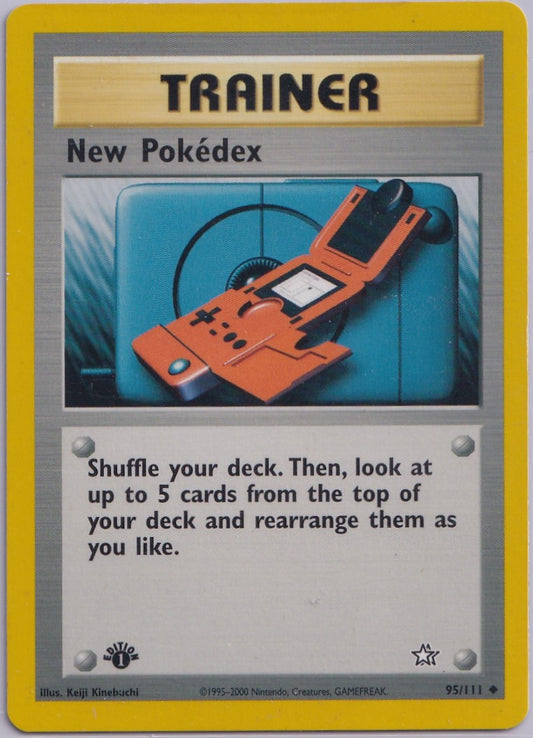 #095 New Pokedex NEO 1st ED LP