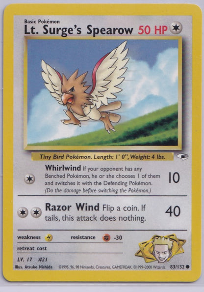 #083 Lt. Surge's Spearow