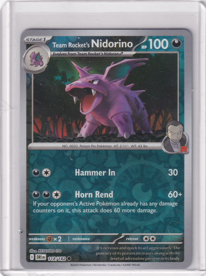 #118 Team Rocket's Nidorino