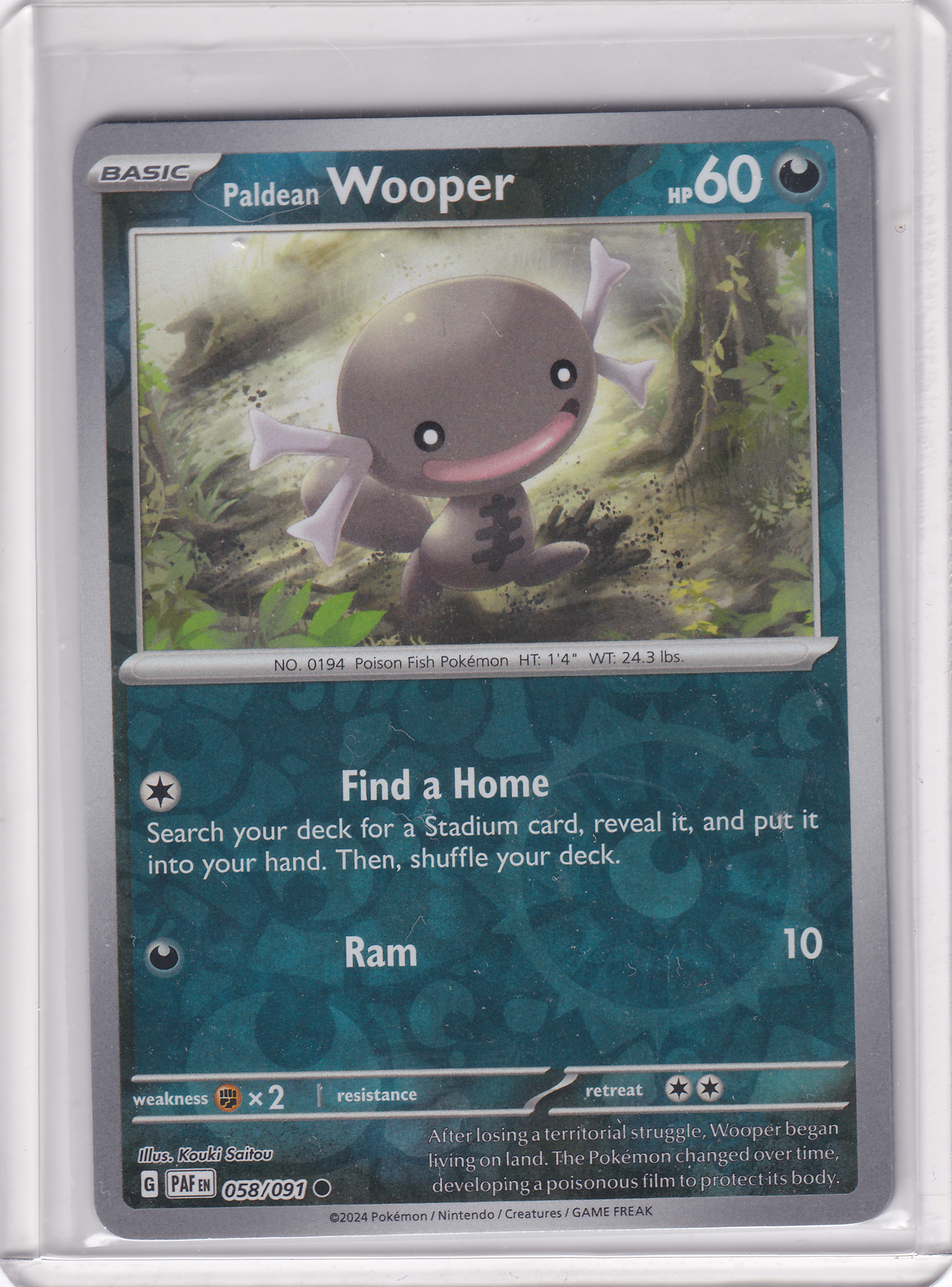 #058 Paldean Wooper