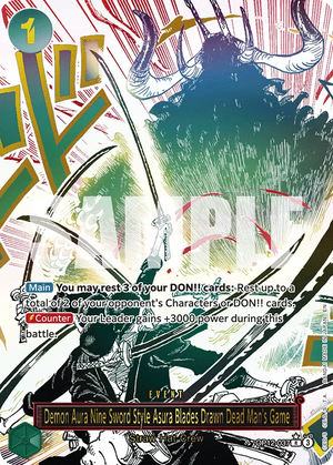 #037 Demon Aura Nine Sword Style Asura Blades Drawn Dead Man's Game AA