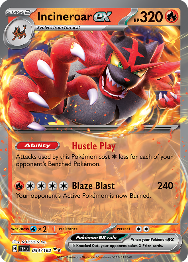 #034 Incineroar EX