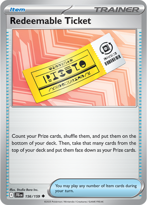 #156 Redeemable Ticket