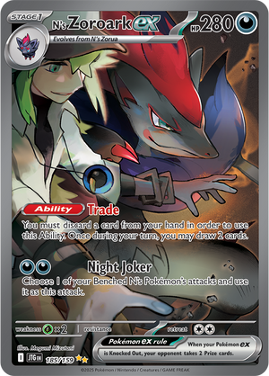 #185 N's Zoroark EX