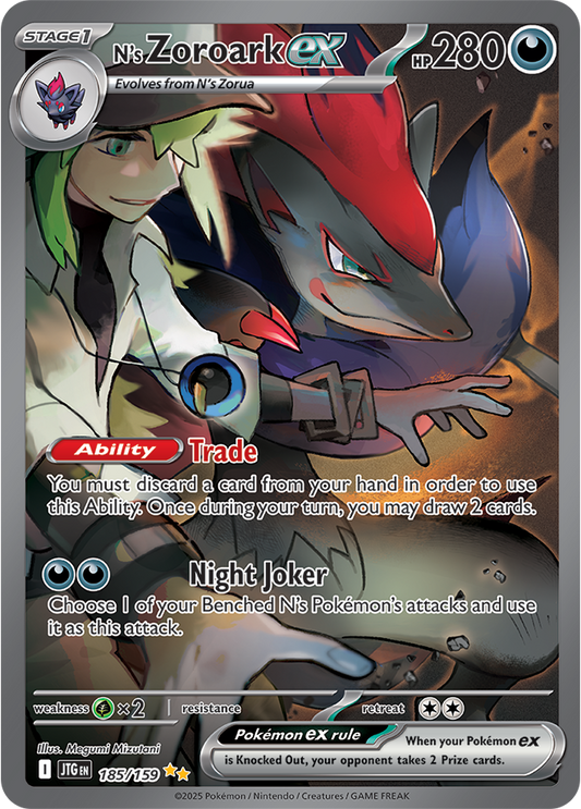 #185 N's Zoroark EX