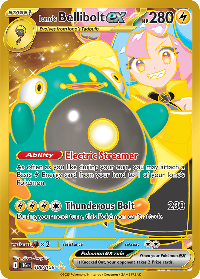 #188 Iono's Bellibolt EX