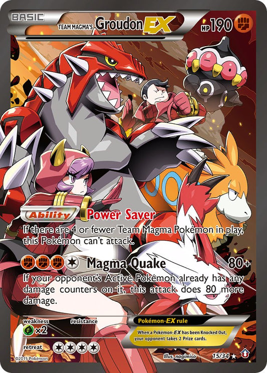 #015 Team Magma's Groudon-EX