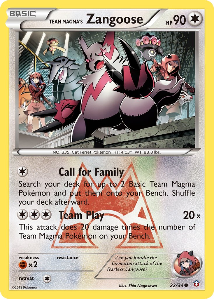 #022 Team Magma's Zangoose
