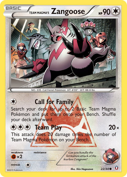 #022 Team Magma's Zangoose