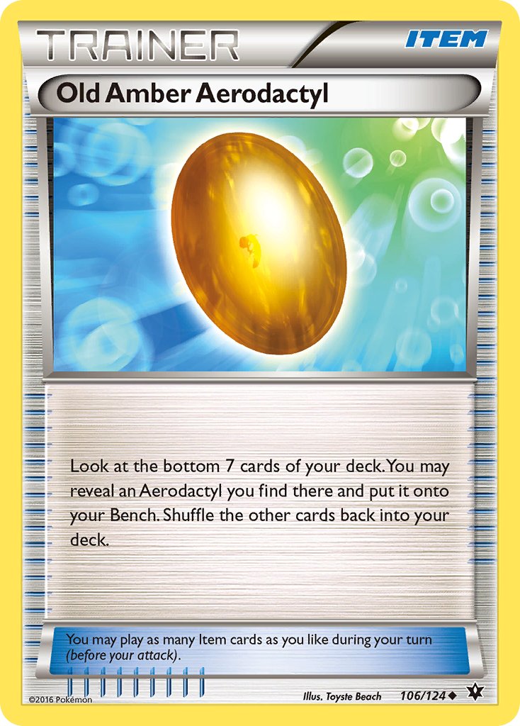 #106 Old Amber Aerodactyl