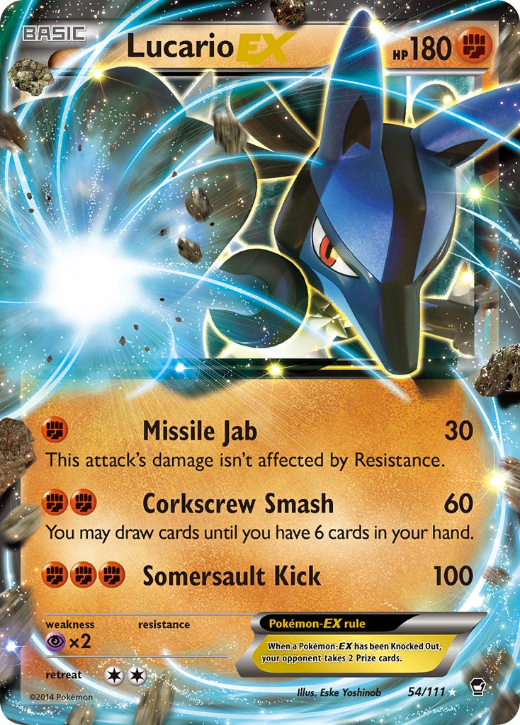 #054 Lucario-EX