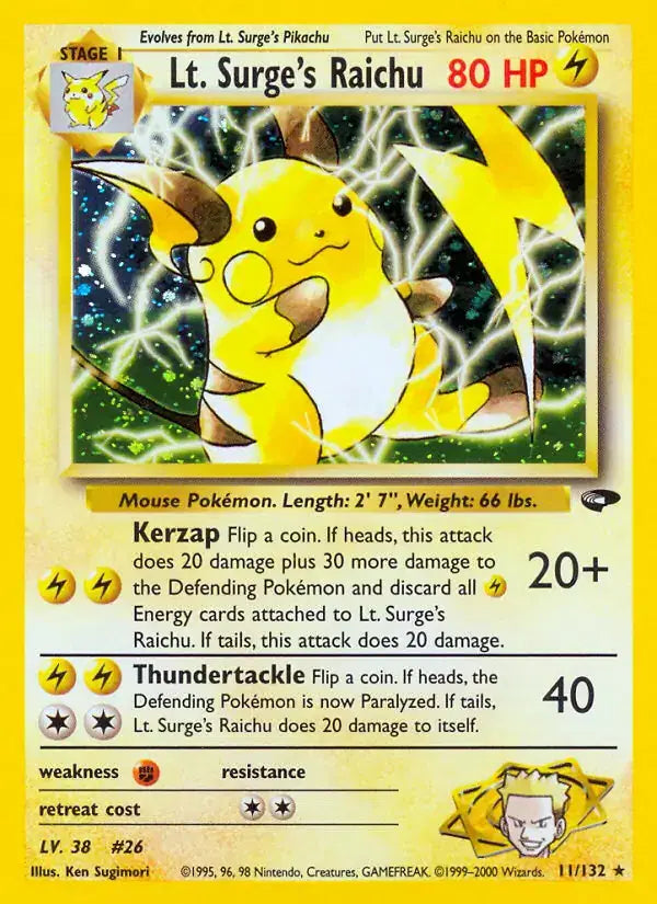 #011 Lt.Surge's Raichu