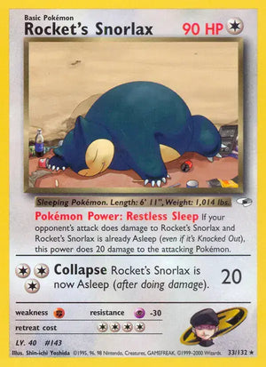 #033 Rocket's Snorlax