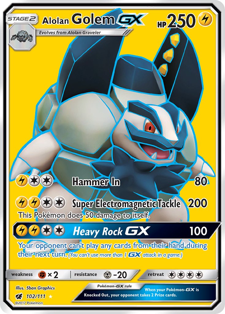 #102 Alolan Golem-GX