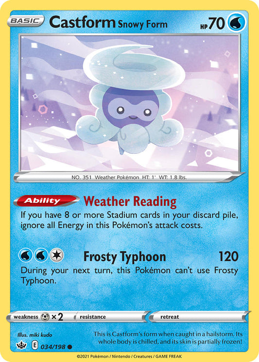 #034 Castform Snowy Form