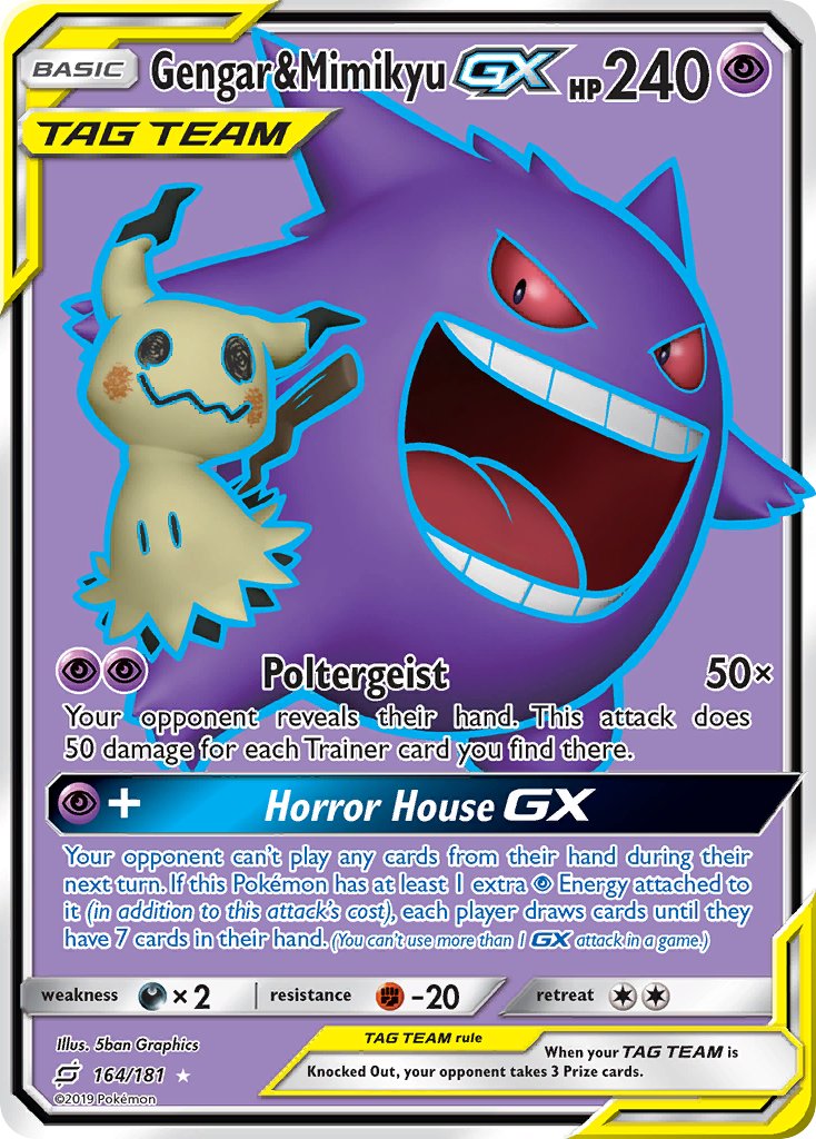 #164 Gengar & Mimikyu-GX