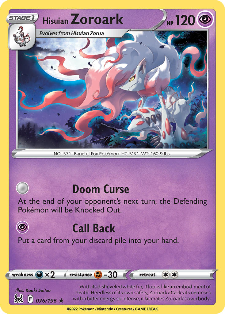 #076 Hisuian Zoroark