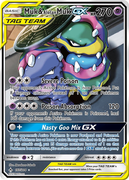 #197 Muk & Alolan Muk-GX