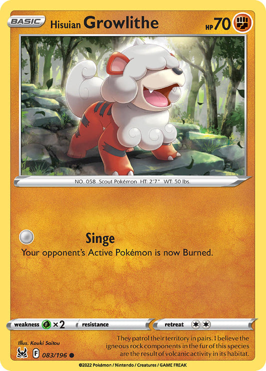 #083 Hisuian Growlithe