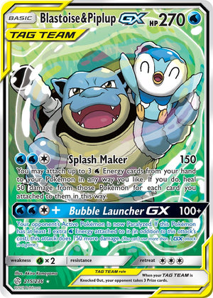 #215 Blastoise & Piplup-GX