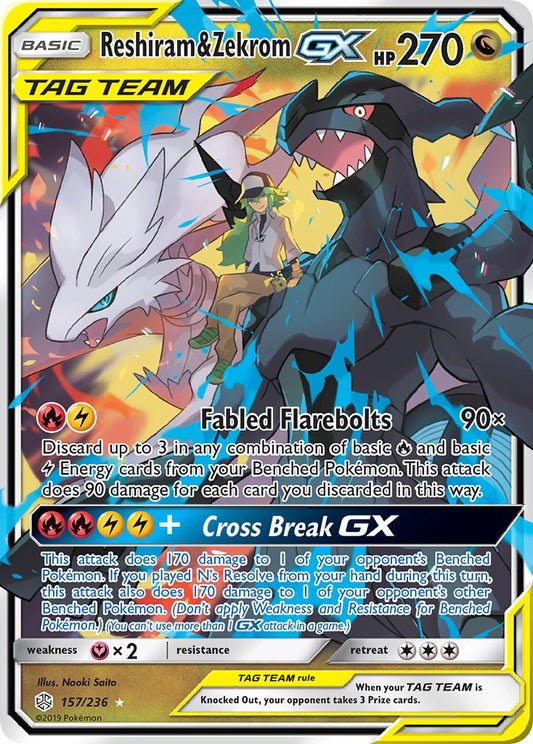 #157 Reshiram & Zekrom-GX
