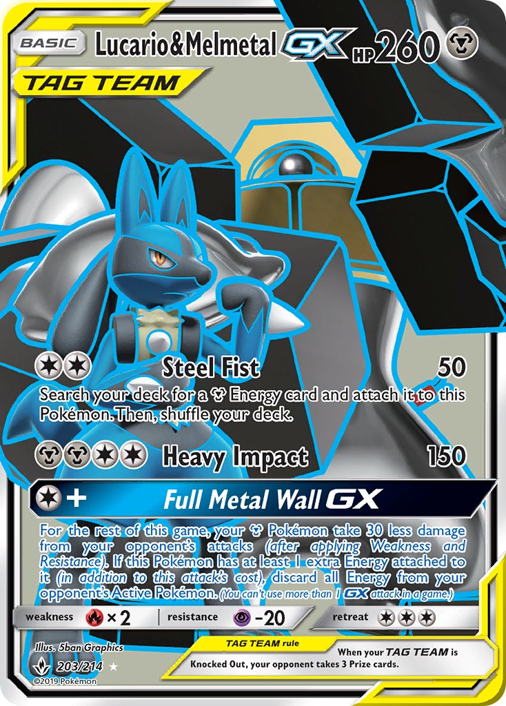 #203 Lucario & Melmetal-GX