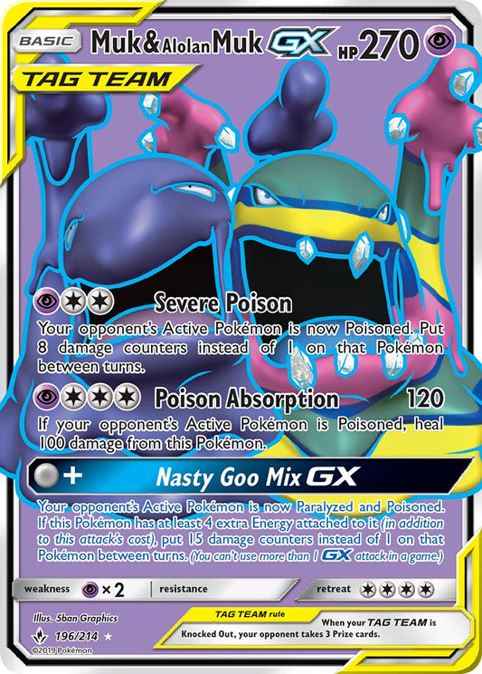 #196 Muk & Alolan Muk-GX