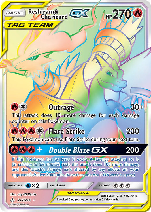 #217 Reshiram & Charizard-GX