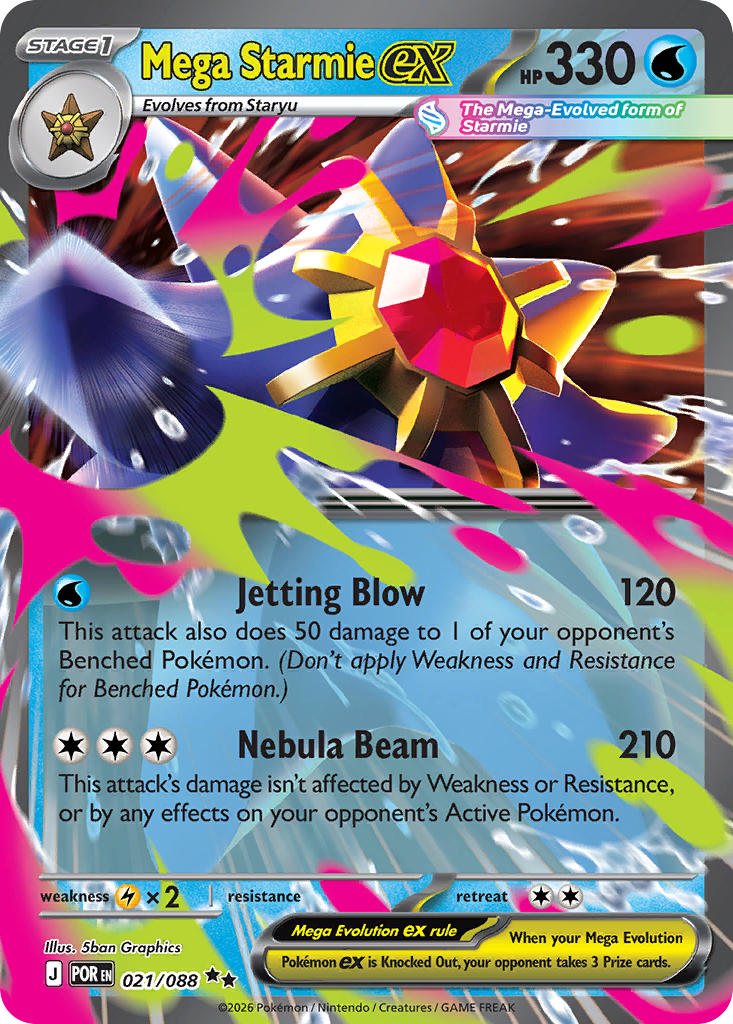 #021 Mega Starmie ex