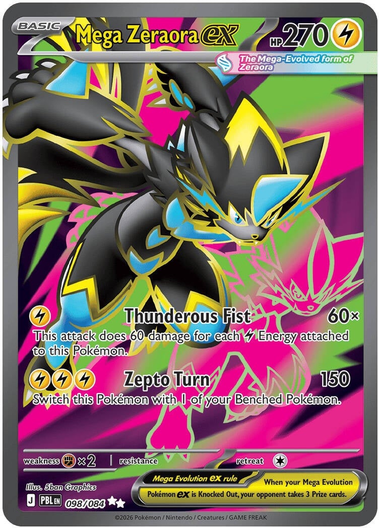 #098 Mega Zeraora ex