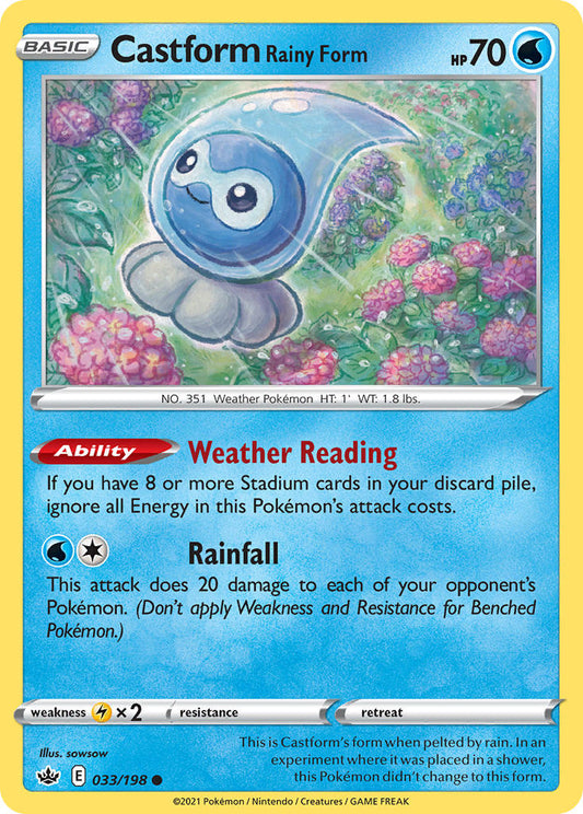#033 Castform Rainy Form