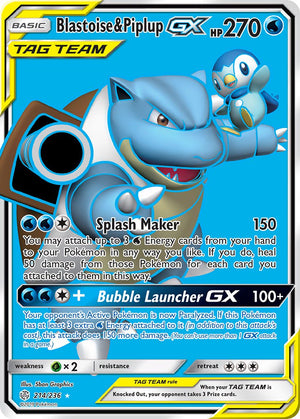#214 Blastoise & Piplup-GX