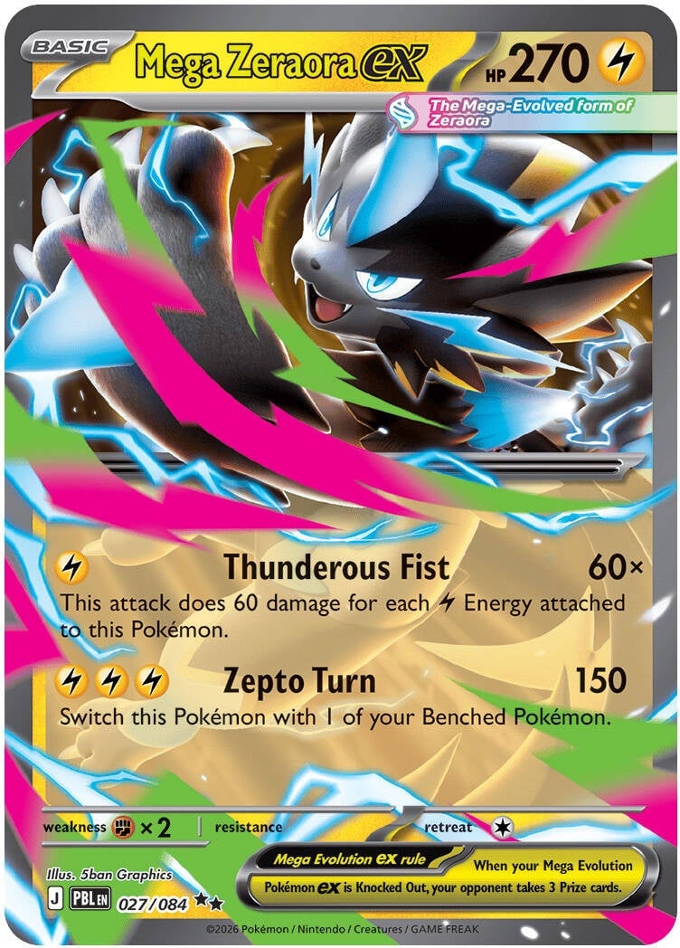 #027 Mega Zeraora ex