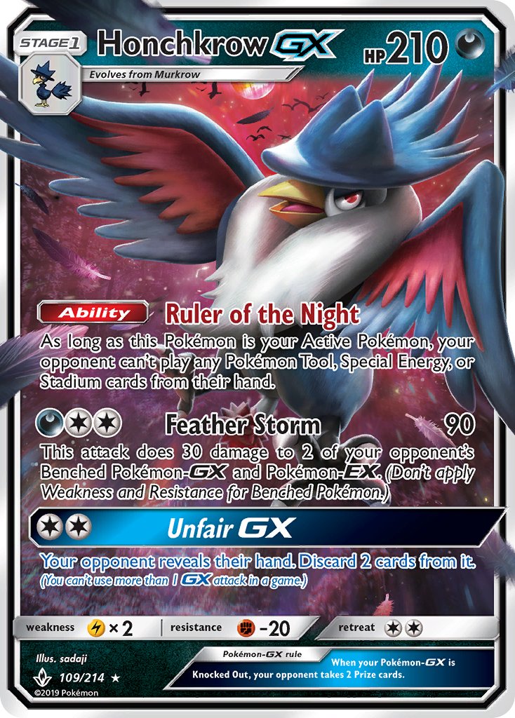 #109 Honchkrow-GX