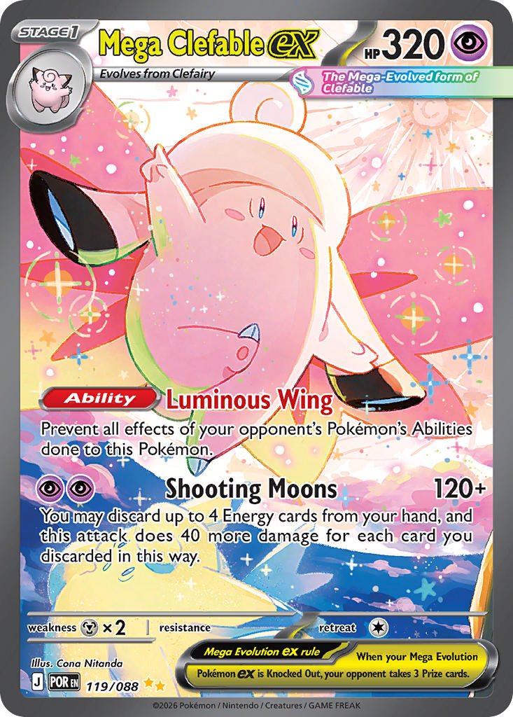 #119 Mega Clefable ex
