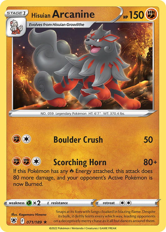 #071 Hisuian Arcanine