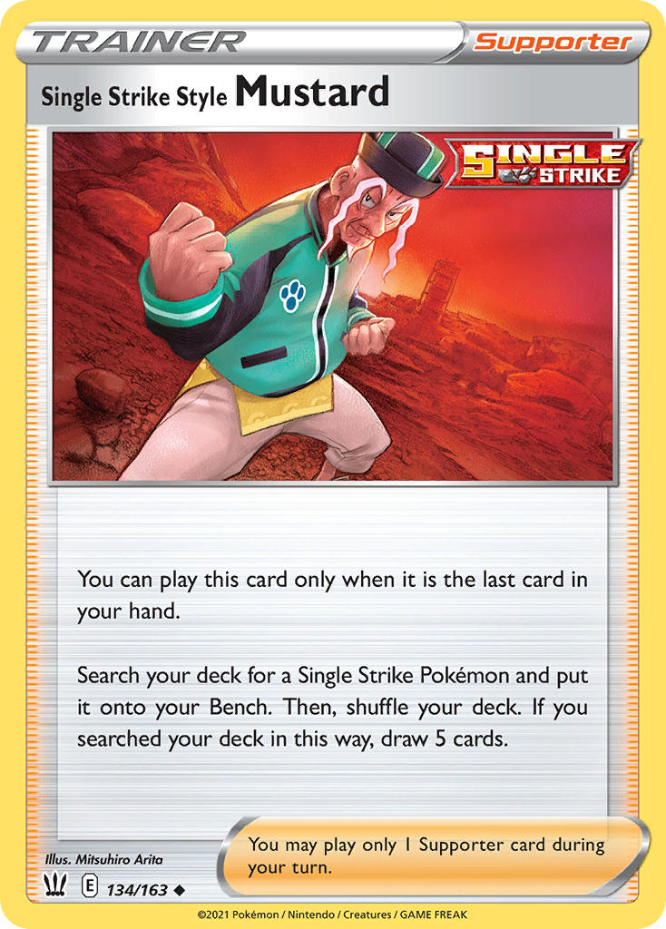 #134 Single Strike Style Mustard