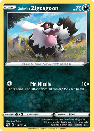 #035 Galarian Zigzagoon 