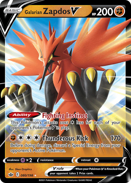 #080 Galarian Zapdos V