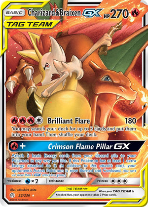 #022 Charizard & Braixen-GX