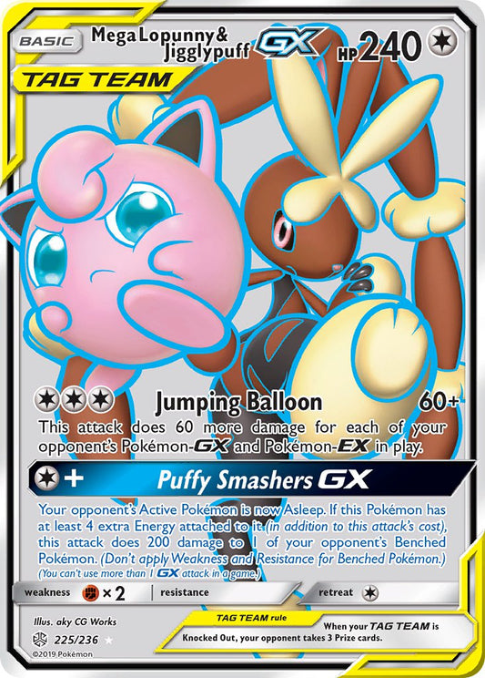 #225 Mega Lopunny & Jigglypuff-GX