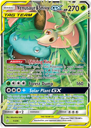 #001 Venusaur & Snivy-GX