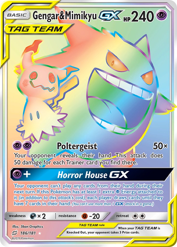 #186 Gengar & Mimikyu-GX