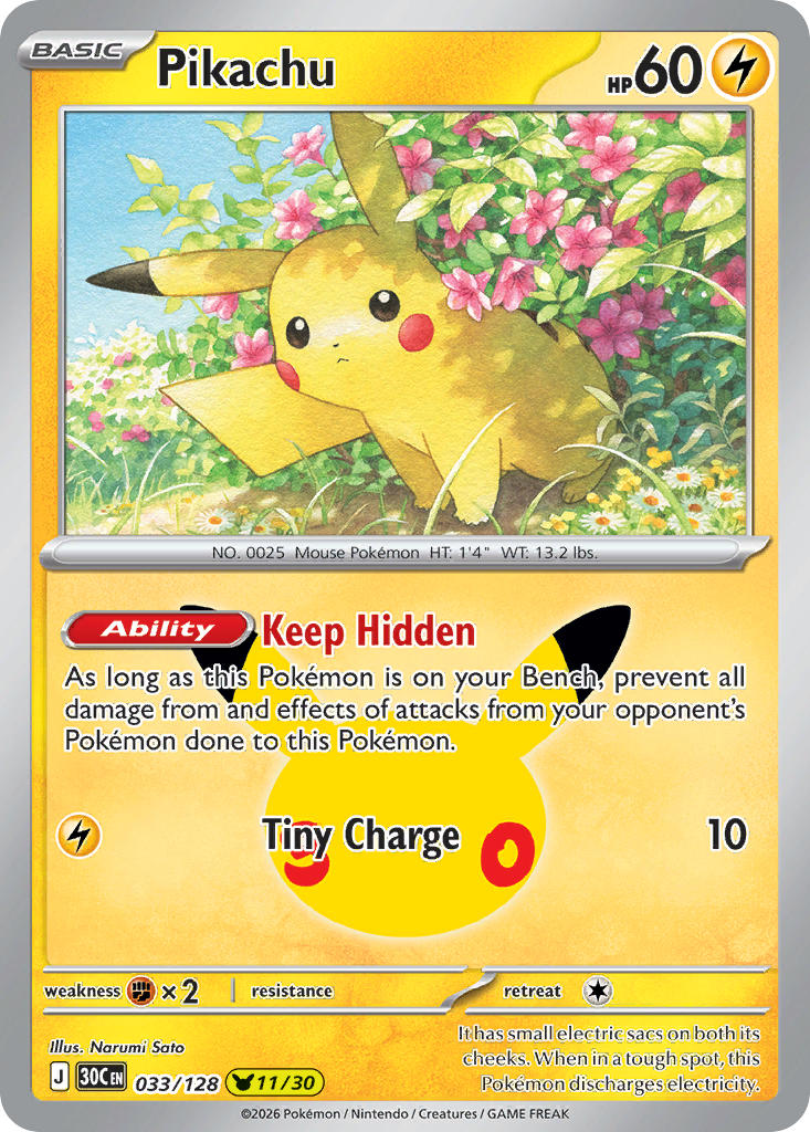 #033 Pikachu (11/30)