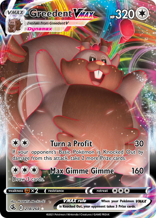 #218 Greedent VMAX