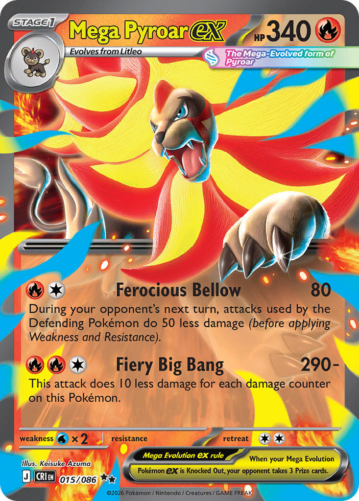 #015 Mega Pyroar ex