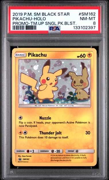 #162 Pikachu - PSA 8